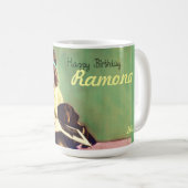 Precious Moments dachshund dog Coffee Tea Mok (Voorkant rechts)