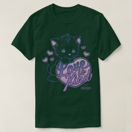 Precious Moments Love Is Kind Kitten Hearts  T-shirt (Design voorkant)