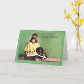 Precious Moments Teckel Hond Verjaardag Kaart (Gele Bloem)