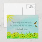 Precious Moments Vlinders Quote Briefkaart (Voorkant / Achterkant)