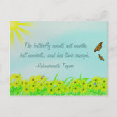 Precious Moments Vlinders Quote Briefkaart (Voorkant)