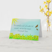 Precious Moments Vlinders Quote Kaart (Gele Bloem)