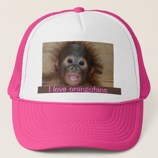 Precious Orangutan Trucker Pet (Voorkant)