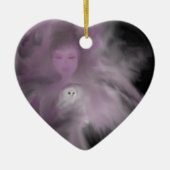 Precious Owl Angel Keramisch Ornament (Voorkant)