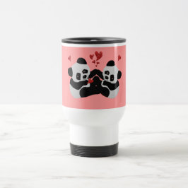 Precious Panda Hearts Reisbeker