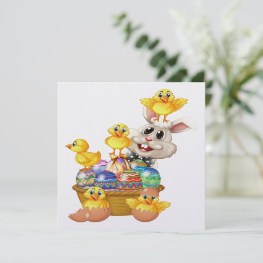 Precious Pasen uitnodiging (Staand voorkant)