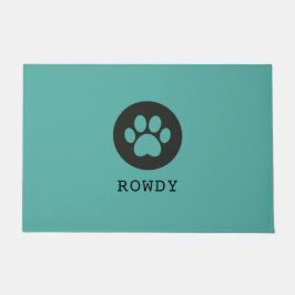 Precious Pawcels logo Aanpasbare voedselmat Deurmat