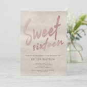 Precious Pearl | Uitnodiging voor sixteen (Staand voorkant)