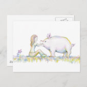 Precious Pig Briefkaart (Voorkant / Achterkant)