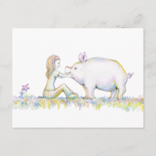 Precious Pig Briefkaart (Voorkant)