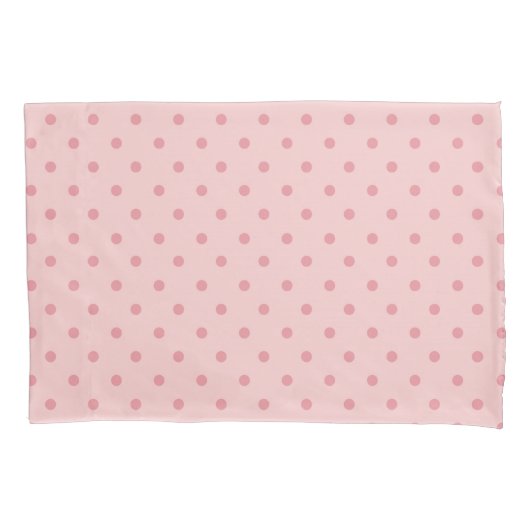 Precious Pink Polka-punten Kussensloop (Voorkant)