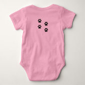 Precious Puppy Baby One-Piece Jumper Bodysuit (Achterkant)