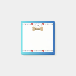 Precious Puppy Bot, Poot en Harten gepersonaliseer Post-it® Notes