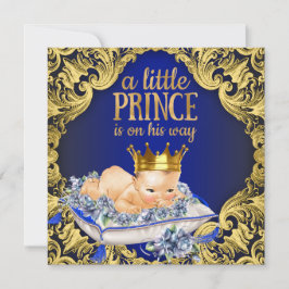 Precious Royal Prince Baby shower Kaart