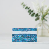 Precious saphire gems business card visitekaartje (Staand voorkant)