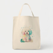 Precious Snowy Poodle Tote Bag (Voorkant)