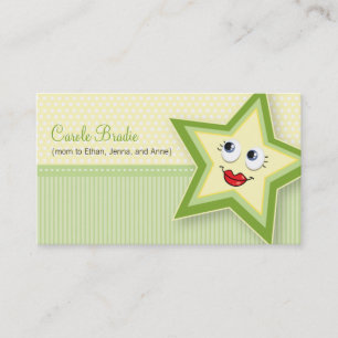 Precious Star mama Card Baby Green Visitekaartje Contactkaartje