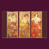 Precious Stones - Alphonse Mucha Rechthoekige Sticker