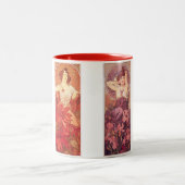 Precious Stones Illustraties Alphonse Mucha Tweekleurige Koffiemok (Center)