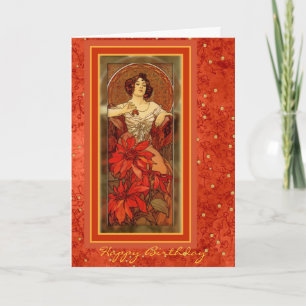 "Precious Stones - Ruby" 1900 - Juli Birthday Card Kaart