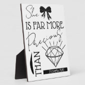 Precious Than Jewels Bible Verse Proverbs 31:10 Fotoplaat (Zijkant)