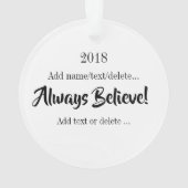 Precious Unicorn Ornament (achterkant)