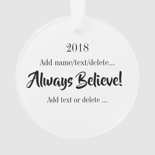 Precious Unicorn Ornament (achterkant)