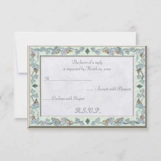 Precious Wedding RSVP Kaartje (Voorkant)