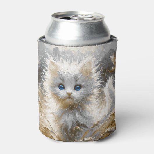 Precious White Kitten Blikjeskoeler (Blikje Voorkant)