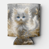 Precious White Kitten Blikjeskoeler (Voorkant)