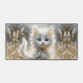 Precious White Kitten Bureaumat (Voorkant)