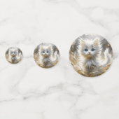 Precious White Kitten Confetti (Voorkanten)
