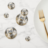 Precious White Kitten Confetti (Groep)