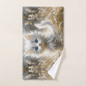 Precious White Kitten Handdoek (Handdoek)