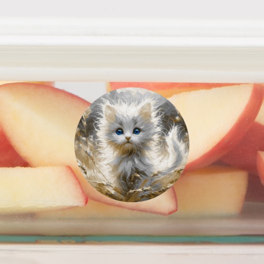 Precious White Kitten Labels (Aangebracht)