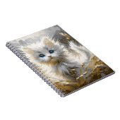 Precious White Kitten Notitieboek (Rechterzijde)