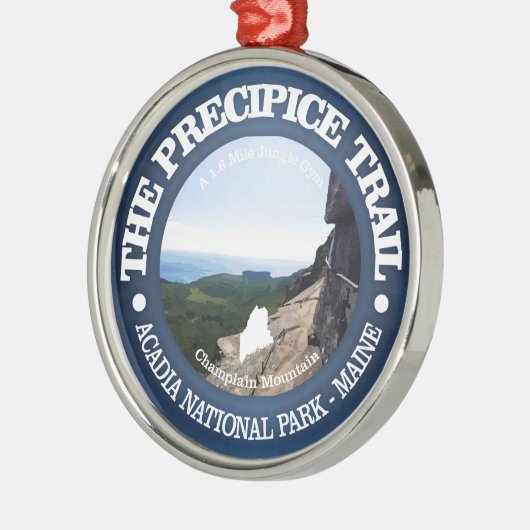 Precipice Trail Metalen Ornament (Links)