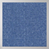 Precise Monochromatic Design: Seamless Laser Grid  Poster (Voorkant)