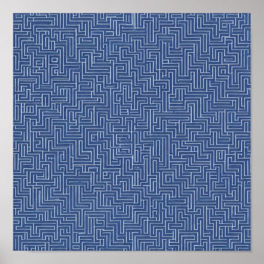 Precise Monochromatic Design: Seamless Laser Grid  Poster (Voorkant)