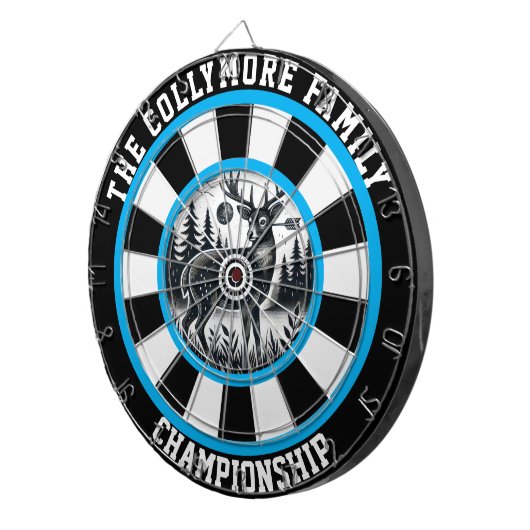 Precisie doelherten in het bos dartbord (Voorkant Rechts)