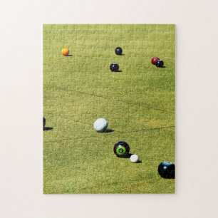 Precisie en Strategie: Lawn Bowl Wedstrijdspel Legpuzzel