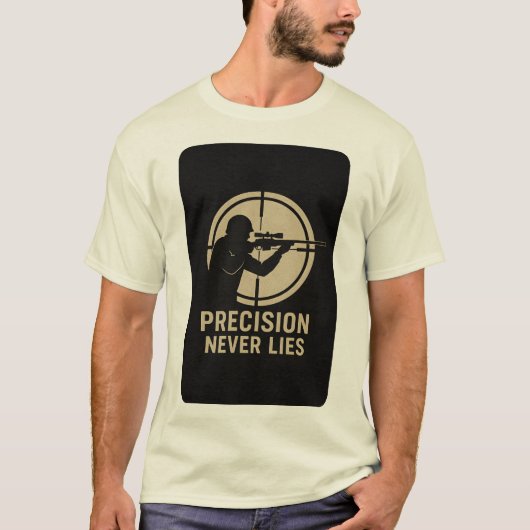 Precisie Focus | Tactische Vintage Grafische T-Shi T-shirt (Voorkant)