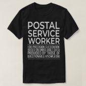 Precisie giswerk van de postbezorger t-shirt (Design voorkant)