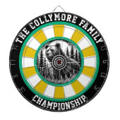 Precisie Grizzly Forest Target Art Dartbord (Voorkant)