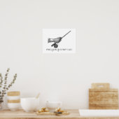 Precisie in elke worp poster (Keuken)