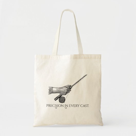 Precisie in elke worp tote bag (Voorkant)