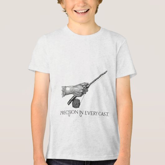 Precisie in elke worp Tri-Blend shirt (Voorkant)
