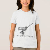 Precisie in elke worp Tri-Blend shirt (Voorkant)