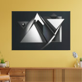 Precisie-overlays van polygonen canvas afdruk (Insitu (Woonkamer))