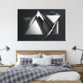 Precisie-overlays van polygonen canvas afdruk (Insitu (Slaapkamer))